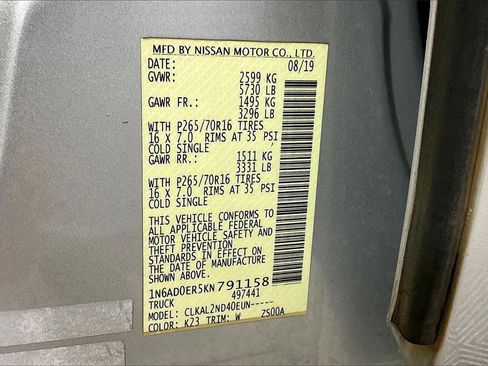 Used 2019 Nissan Frontier SV image 30