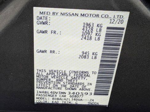 Used 2021 Nissan Altima 2.5 SV FWD image 23