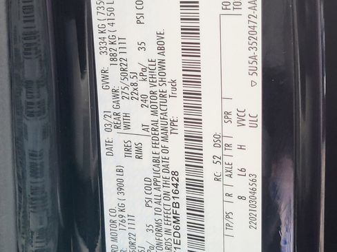 Certified 2021 Ford F150 Limited image 35