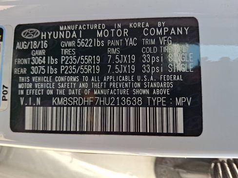 Used 2017 Hyundai Santa Fe Limited AWD/4WD image 27