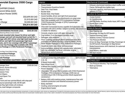 Used 2024 Chevrolet Express 3500 Extended w/ Driver Convenience Package RWD image 2