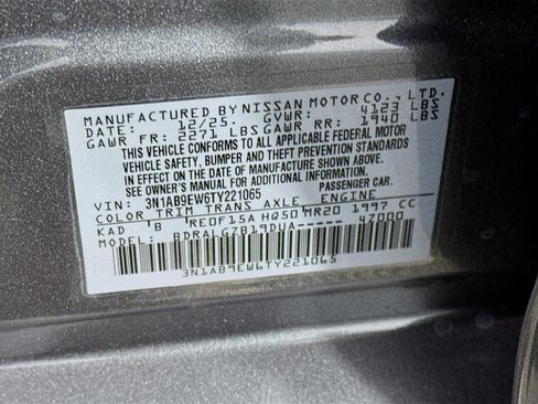 New 2026 Nissan Sentra SL w/ Floor Mat Package FWD image 32