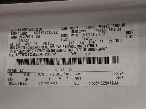 Used 2018 Ford F150 XL w/ Equipment Group 101A Mid image 33