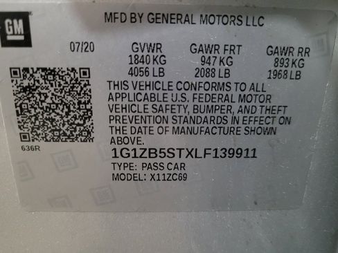 Used 2020 Chevrolet Malibu LS w/ LPO, Convenience Package 1 FWD image 33