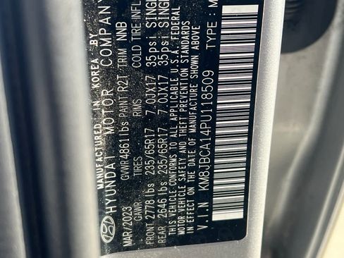 Used 2023 Hyundai Tucson Blue image 30