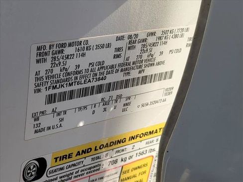 Used 2020 Ford Expedition Max Platinum AWD/4WD image 29
