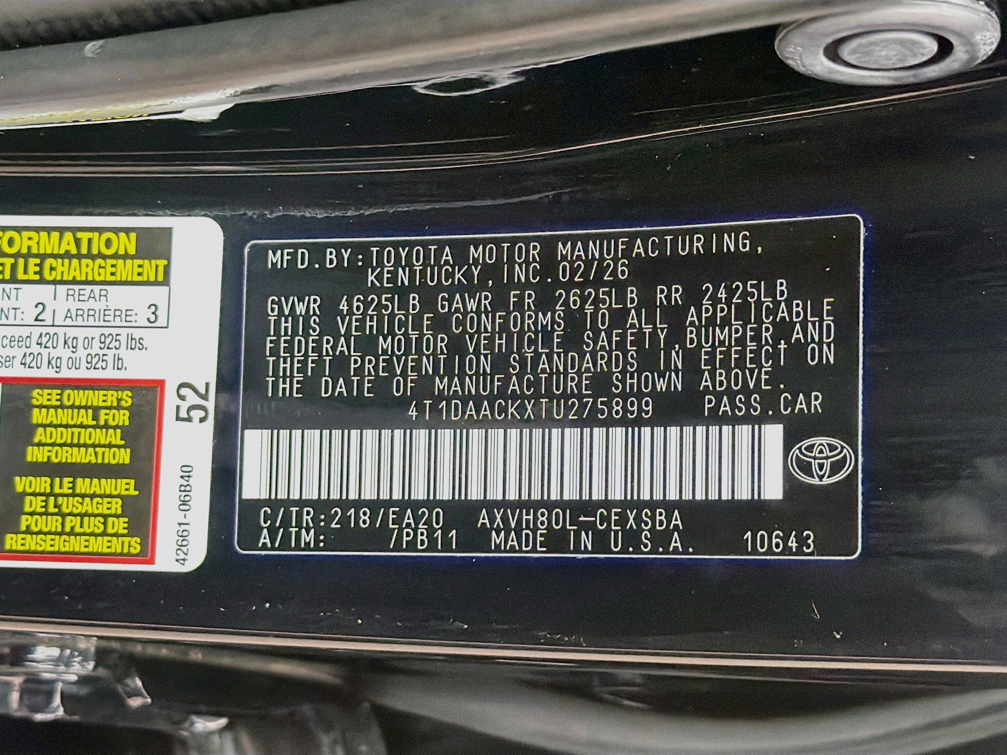 Used 2026 Toyota Camry SE FWD image 12