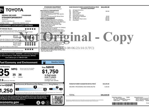 Used 2023 Toyota Sienna XSE image 57