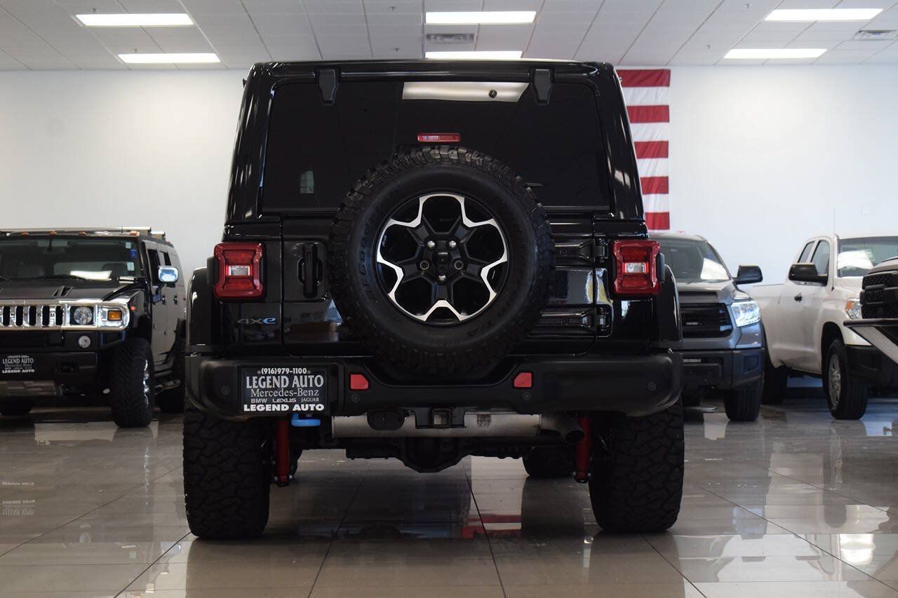 Used 2021 Jeep Wrangler Unlimited Rubicon 4xe w/ Steel Bumper Group AWD/4WD image 6