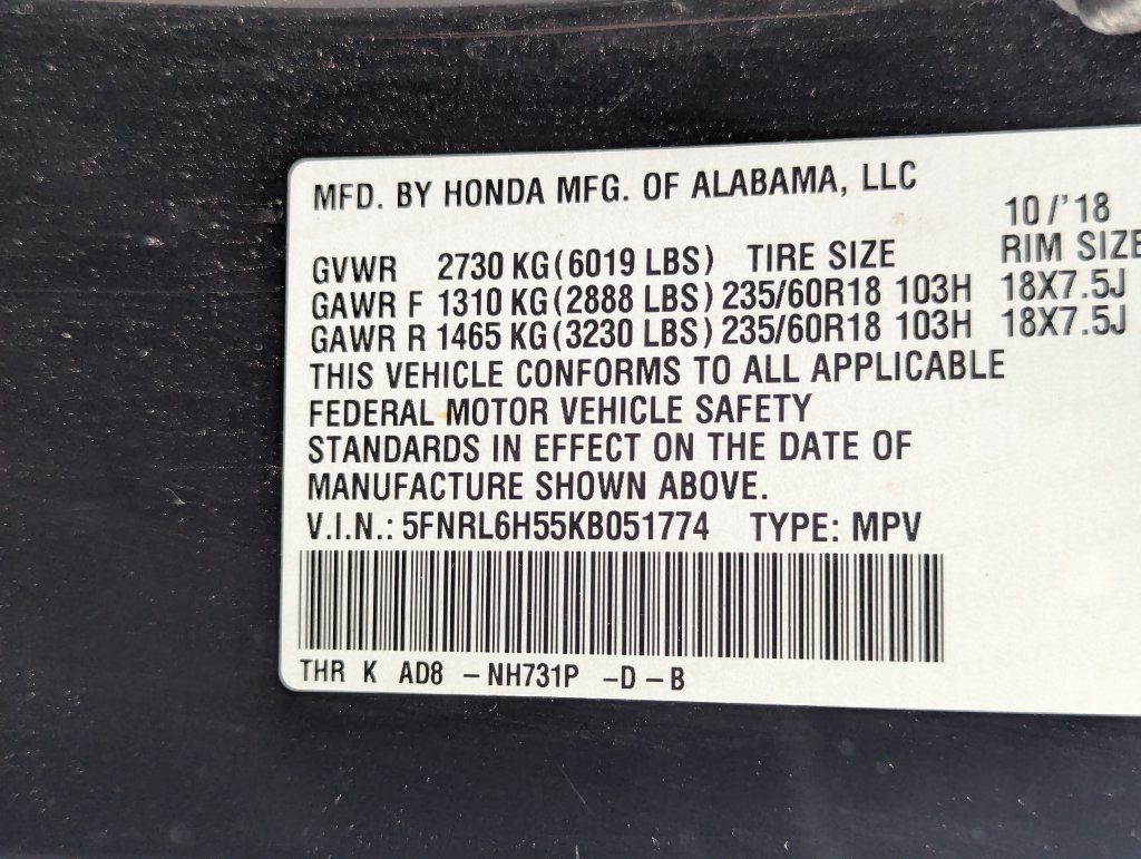 Used 2019 Honda Odyssey EX image 15