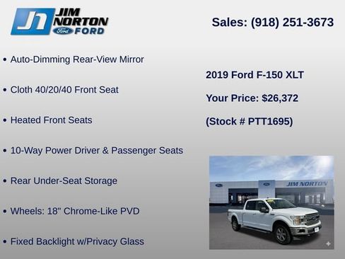 Used 2019 Ford F150 XLT w/ Equipment Group 302A Luxury AWD/4WD image 33