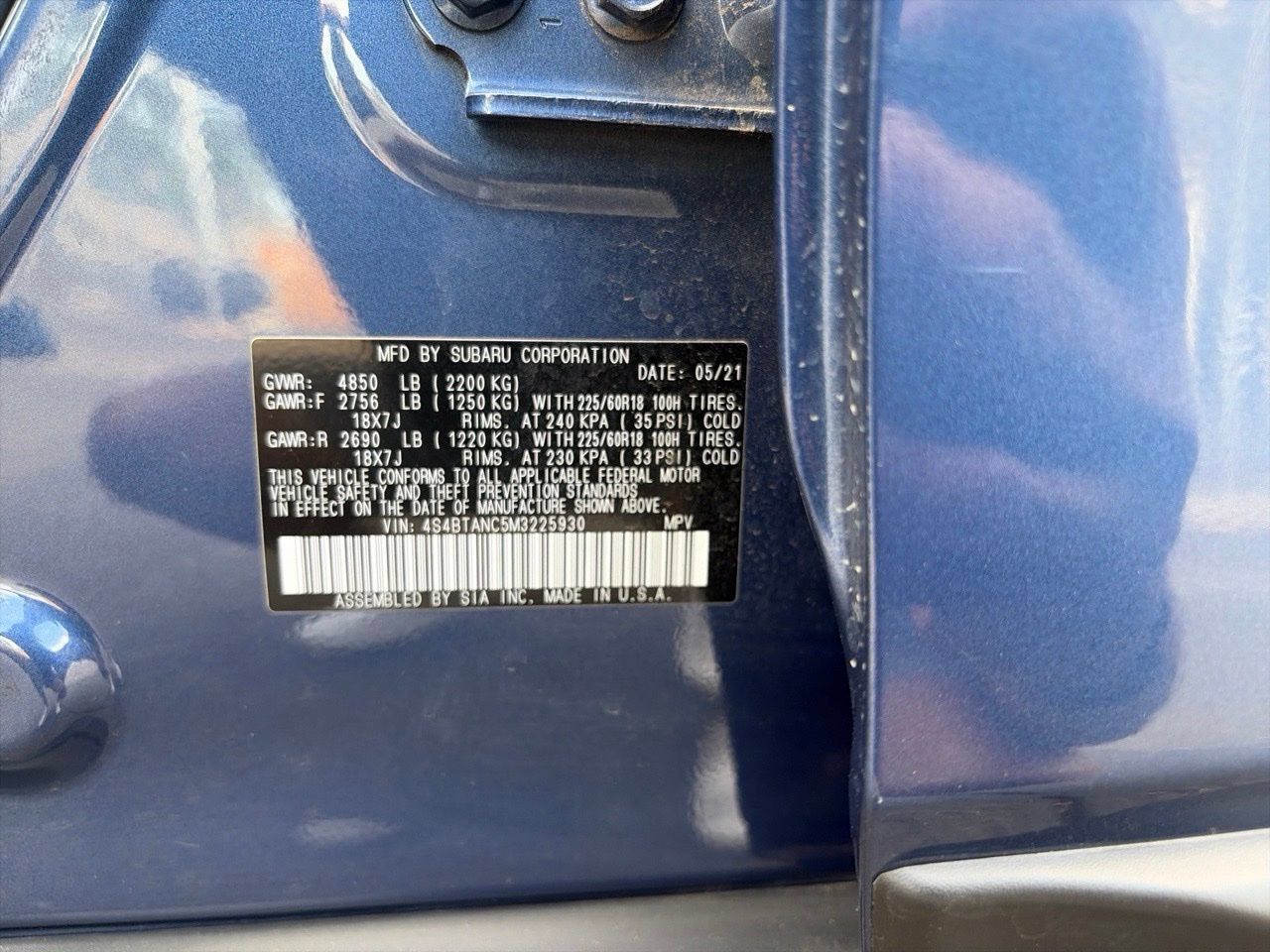Used 2021 Subaru Outback Limited w/ Popular Package #2 AWD/4WD image 9