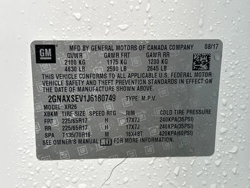 Used 2018 Chevrolet Equinox LT image 17