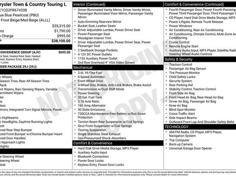 Used 2015 Chrysler Town & Country Touring-L w/ Driver Convenience Group image 36