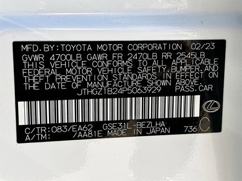 Used 2023 Lexus IS 350 F Sport w/ Memory Package image 30