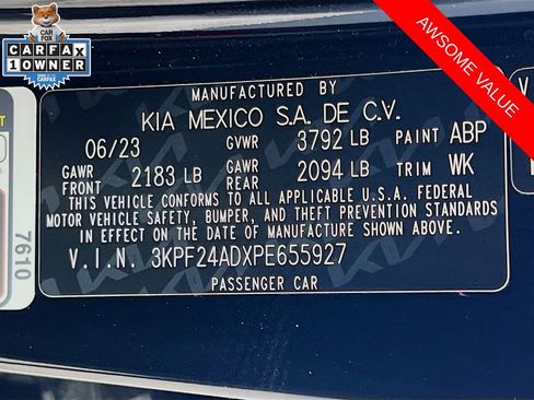 Certified 2023 Kia Forte LXS w/ LXS Technology Package FWD image 29