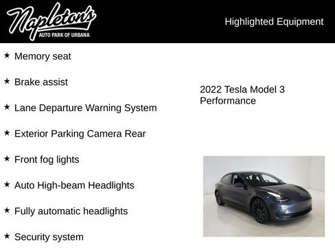 Used 2022 Tesla Model 3 Performance AWD/4WD image 16