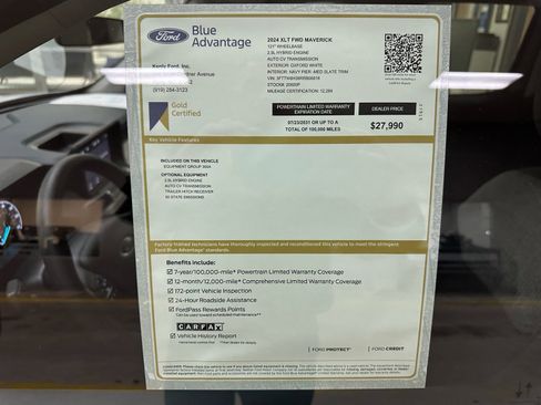 Certified 2024 Ford Maverick XLT image 5