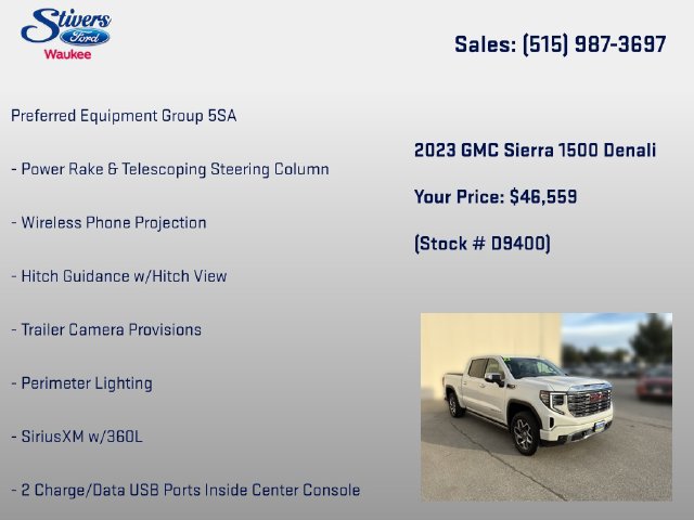 Used 2023 GMC Sierra 1500 Denali w/ Denali Reserve Package AWD/4WD image 34