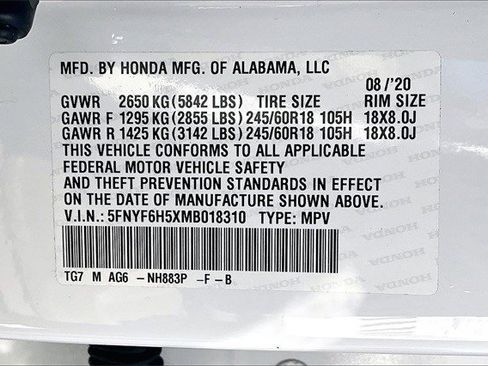 Certified 2021 Honda Pilot EX-L image 18