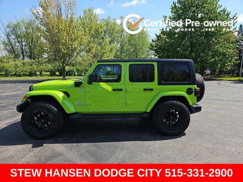 Used 2021 Jeep Wrangler Unlimited Sahara w/ Cold Weather Group AWD/4WD image 1