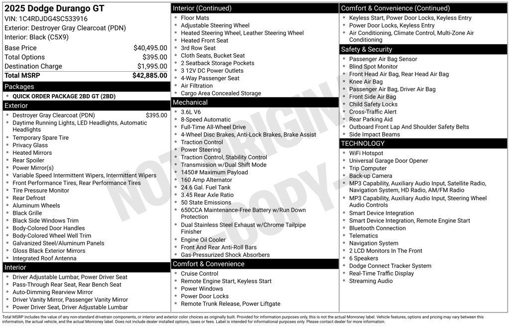 Used 2025 Dodge Durango GT AWD/4WD image 7