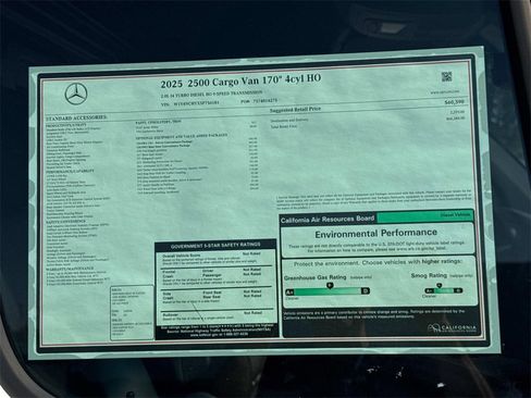 New 2025 Mercedes-Benz Sprinter 2500 image 9