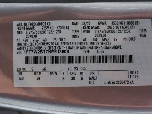 Used 2022 Ford F250 Lariat w/ Lariat Value Package image 67