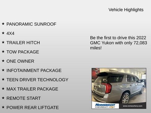 Certified 2022 GMC Yukon Denali w/ Max Trailering Package image 7