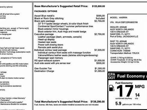 Used 2024 Audi RS 6 performance w/ Black Optic Package image 24