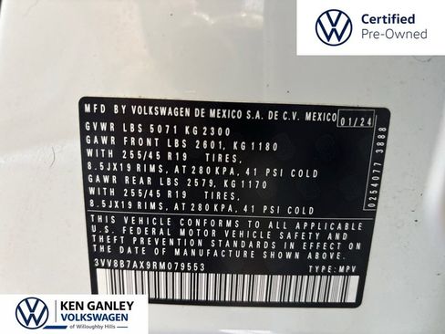 Used 2024 Volkswagen Tiguan SE R-Line AWD/4WD image 28
