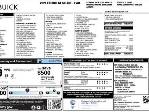 Used 2021 Buick Encore GX Select image 6