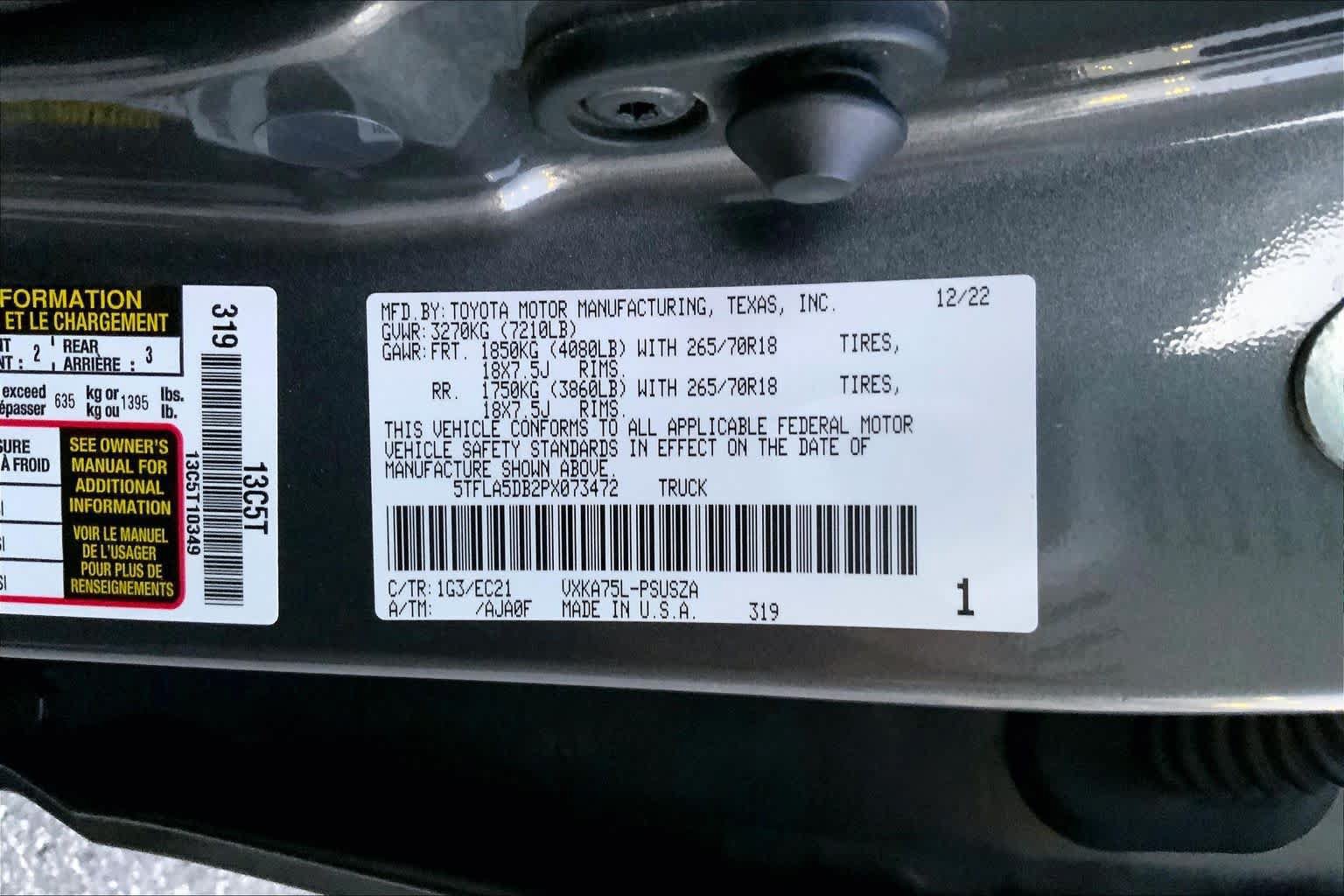 Used 2023 Toyota Tundra SR5 w/ SR5 Premium Package AWD/4WD image 29