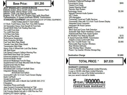 Used 2024 Jeep Wrangler Unlimited Rubicon w/ Technology Group image 2