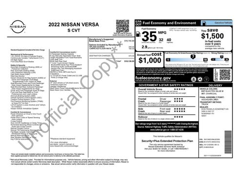 Used 2022 Nissan Versa S image 27