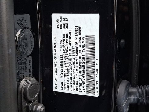 Certified 2021 Honda Passport Touring image 20