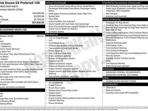 Certified 2022 Buick Encore GX Preferred image 7