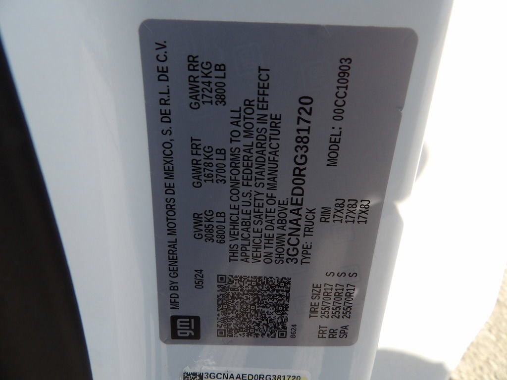 Used 2024 Chevrolet Silverado 1500 W/T w/ WT Fleet Convenience Package RWD image 51