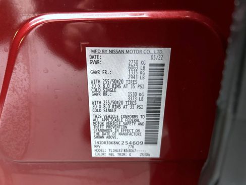 Used 2022 Nissan Pathfinder Platinum w/ Lighting Package (N93) image 27