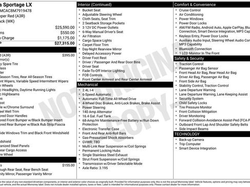 Certified 2021 Kia Sportage LX AWD/4WD image 38