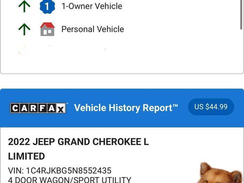 Used 2022 Jeep Grand Cherokee L Limited w/ Black Appearance Package image 4