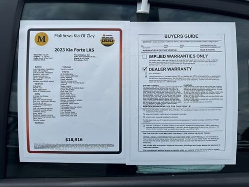 Certified 2023 Kia Forte LXS FWD image 13