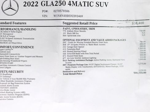 Used 2022 Mercedes-Benz GLA 250 4MATIC w/ Premium Package Lite image 2