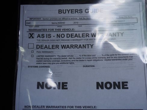 Used 2010 GMC Sierra 2500 W/T w/ Work Truck Preferred Package image 19