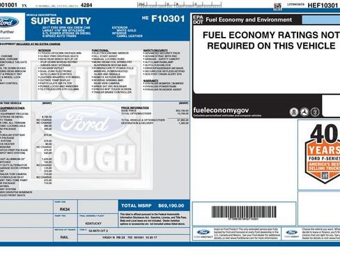 Used 2017 Ford F350 Lariat w/ Lariat Value Package image 2