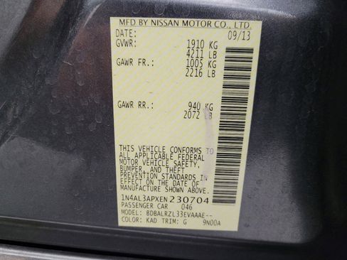 Used 2014 Nissan Altima 2.5 S w/ Display Audio Package FWD image 33