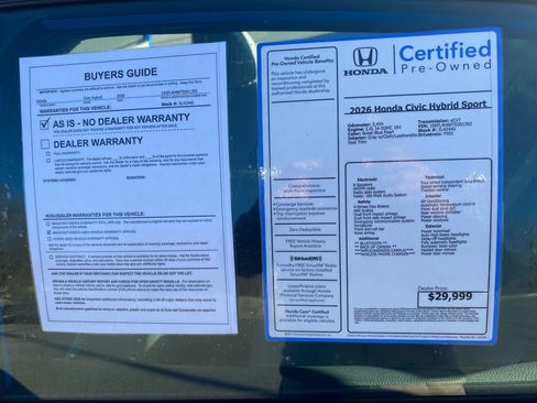 Certified 2026 Honda Civic Sport image 37