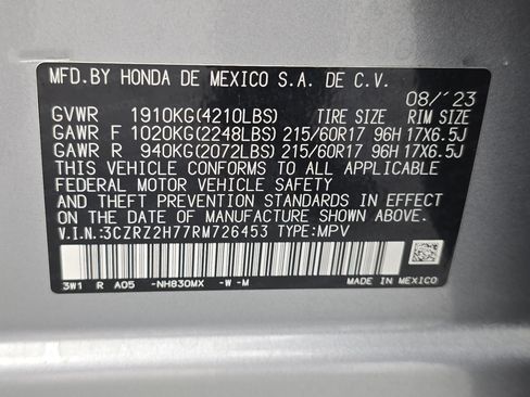 Used 2024 Honda HR-V EX-L image 37