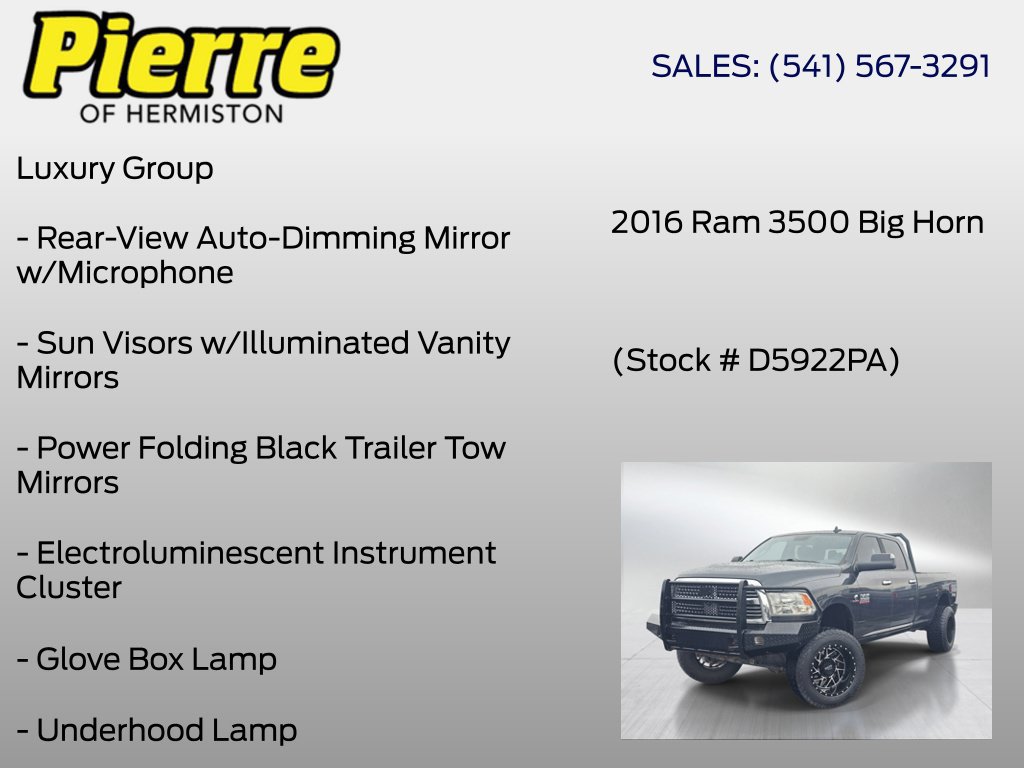 Used 2016 RAM 3500 Big Horn AWD/4WD image 24