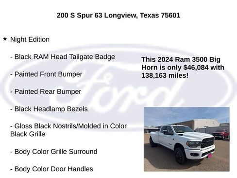 Used 2024 RAM 3500 Big Horn w/ Night Edition image 25